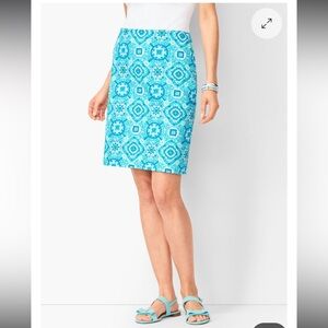 Talbots Canvas Cotton Medallions A-line skirt , 2P